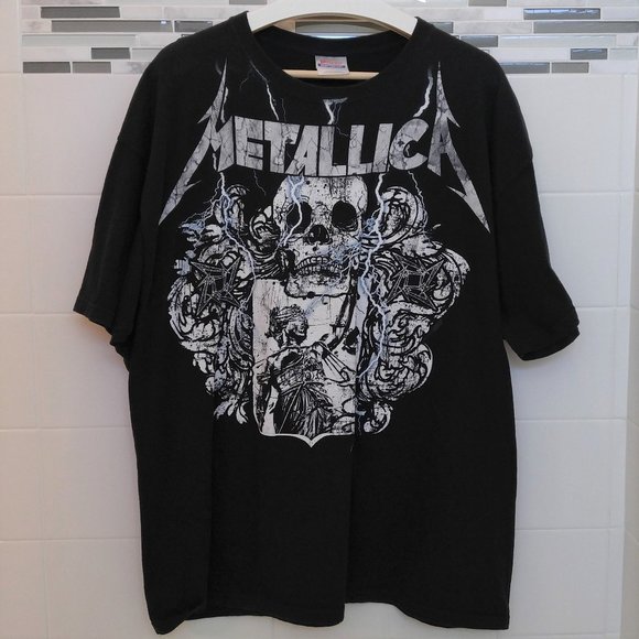 Hanes Other - Black Metallica Lady Justice T-Shirt